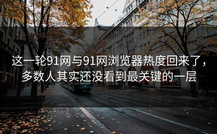 这一轮91网与91网浏览器热度回来了，多数人其实还没看到最关键的一层