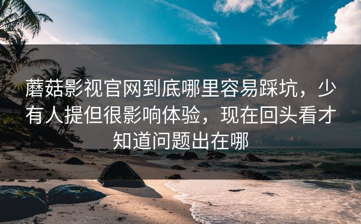 蘑菇影视官网到底哪里容易踩坑,少有人提但很影响体验,现在回头看才知道问题出在哪